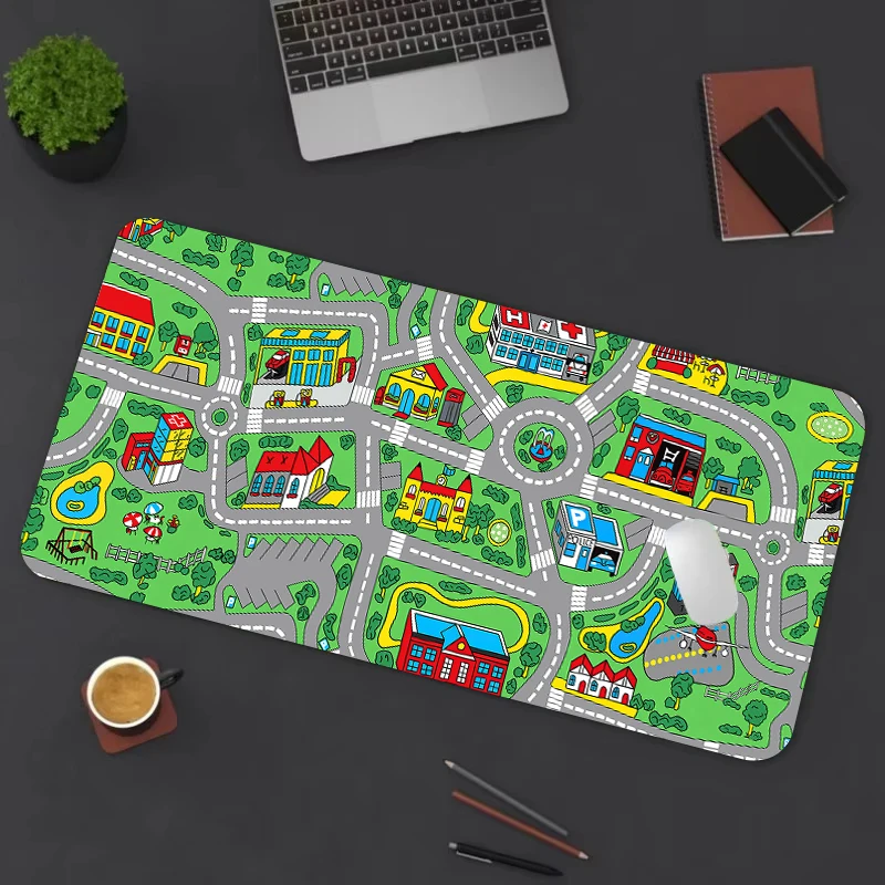 Childhood City Road Mouse Pad