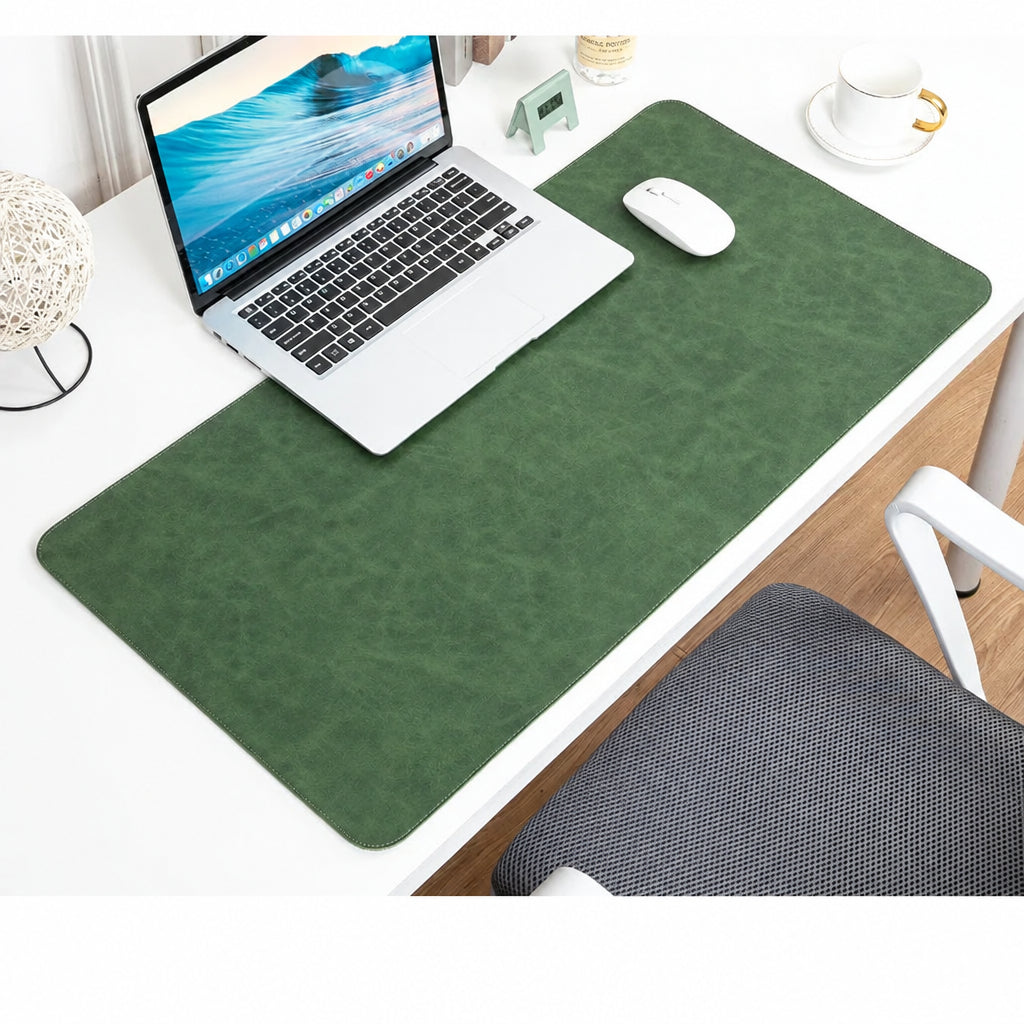 Desk Pad Waterproof PU Mouse Pads Desk Mat Protective Cover Large Mousepad Computer Laptop Non-Slip Easy to Clean Keyboard Mats