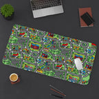 NanoFleet™ Nostalgic Childhood City Road Gaming Desk Mat | XXL Non-Slip Mouse Pad